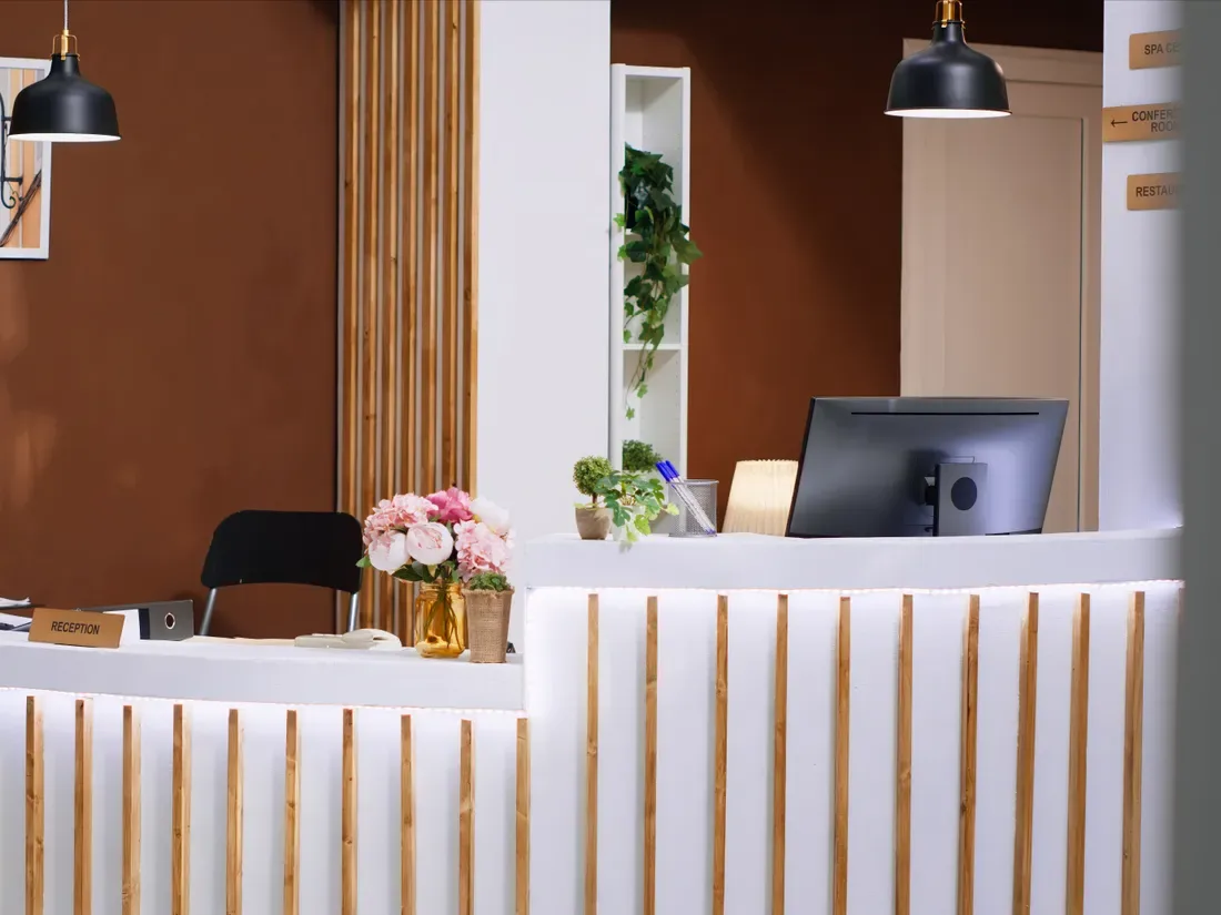 Recepção da clínica da Dra. Naila Alves